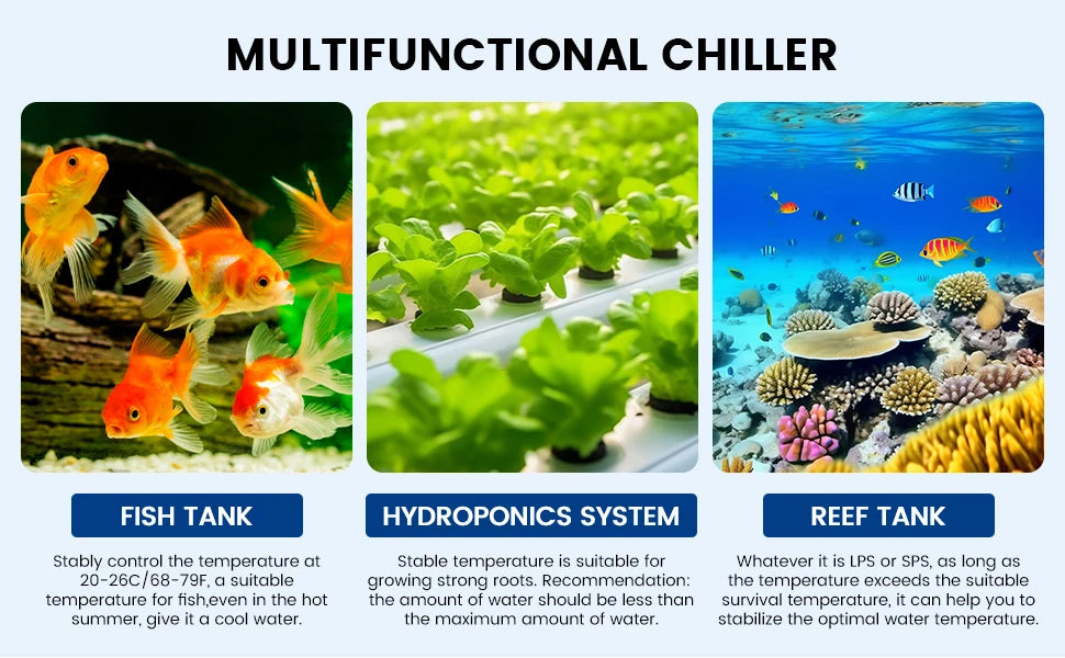 Hydroponics Fish Tank Temperature Control