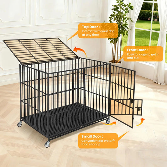Medium to Large Steel Dog Crate