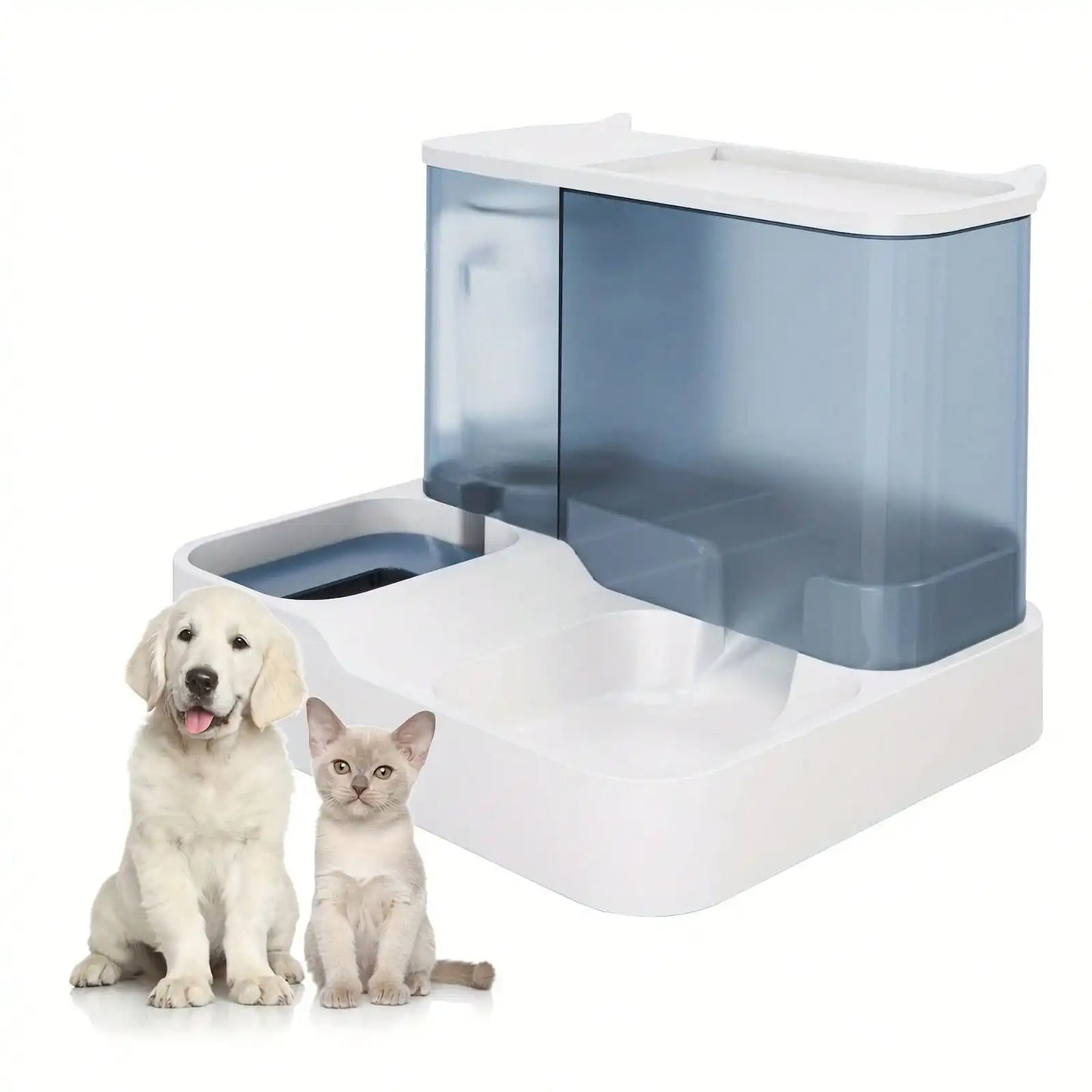 Automatic Pet Food And Water Dispenser Set