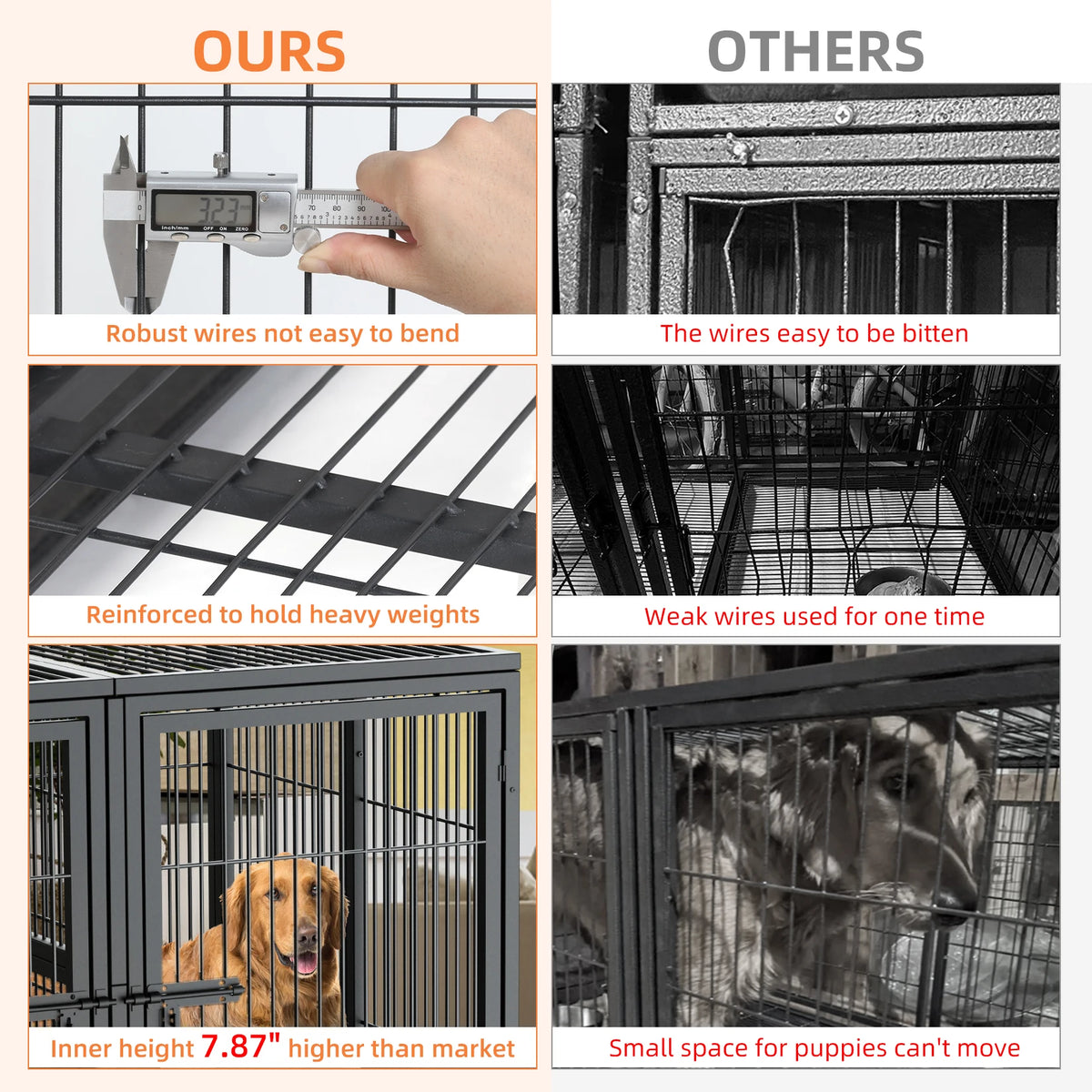 Isn't it good to know there's a safe place for your pet when you have to be away? This large heavy Duty pen will help give you peace of mind knowing the comfort and safety surrounding your companion.