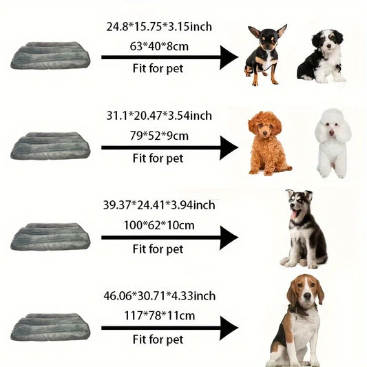 Large to Medium Corduroy Dog Bed