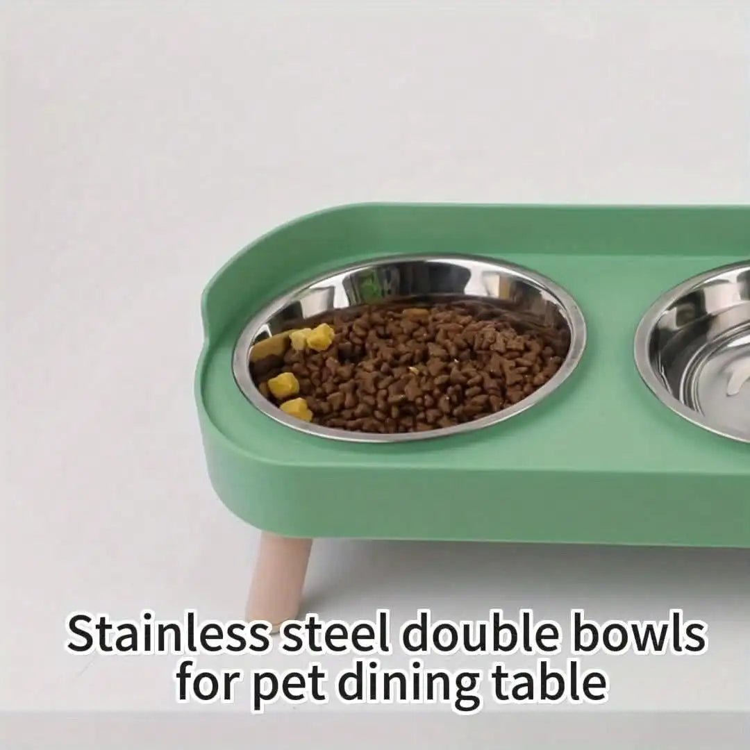 Elevated Double Bowl for Water and Food