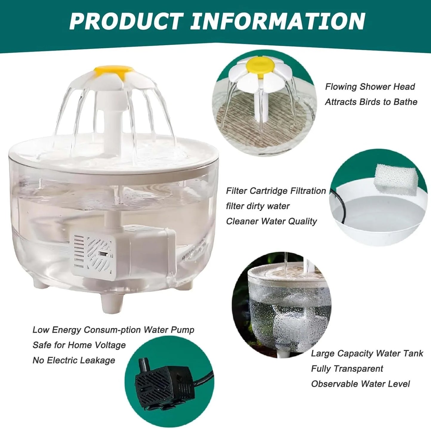 Indoor Bird Bath Fountain