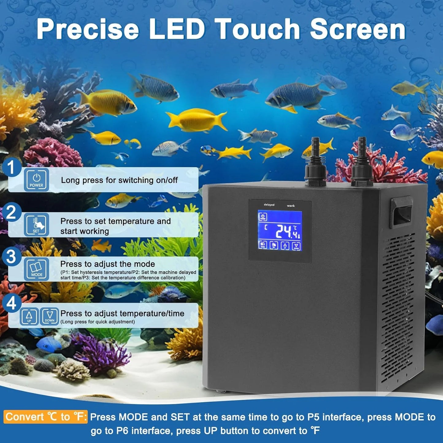 Aquarium Water Chiller with Remote Control