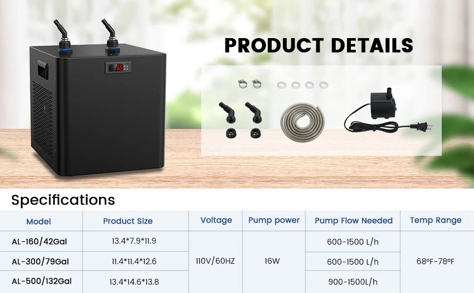 Hydroponics Fish Tank Temperature Control