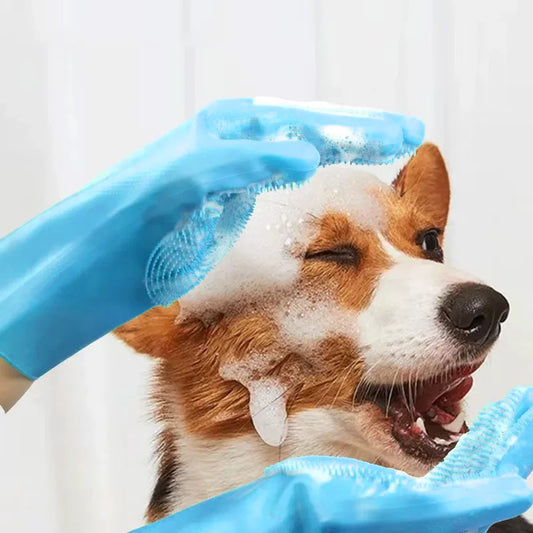Scrubber Gloves for Dogs and Cats