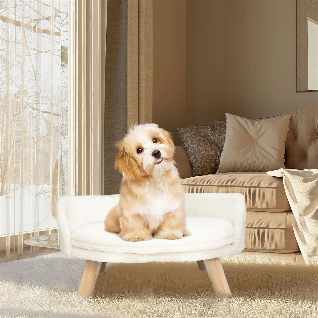 Luxuriously soft, warm, and plush nesting bed for small dogs or cats.  The removable waterproof cushion is washable for those oopsy inevitable episodes.