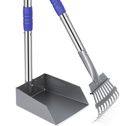 I know this has to be your and my favorite type of exercise!  Wielding the ever popular dog Pooper Scooper.  This little doozy comes with both a pick up tray and a rake.  Talk about the best of the best!