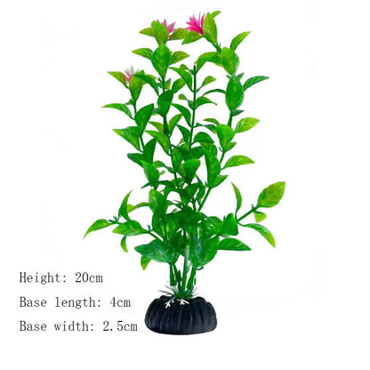 Artificial Underwater Plastic Plants Aquarium Fish Tank Aquatic Fake Shrub Green Water Grass Viewing Simulation Decoration