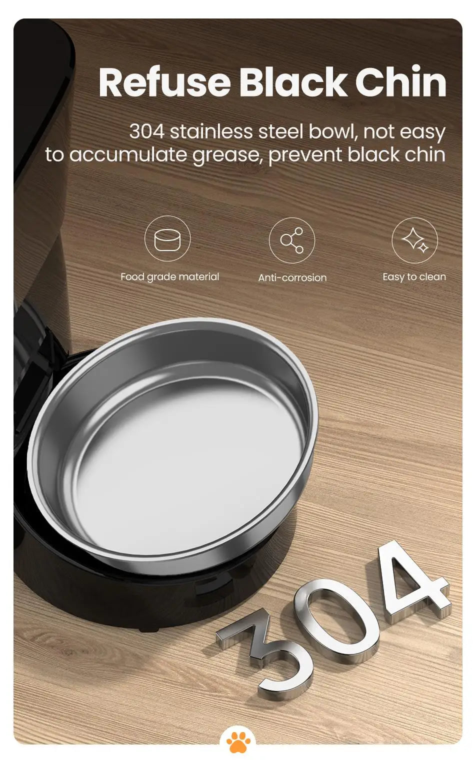ROJECO Pet Smart Button Version Kibble Dispenser
