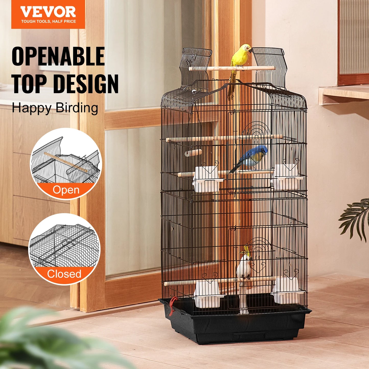 Hanging flight birdcage