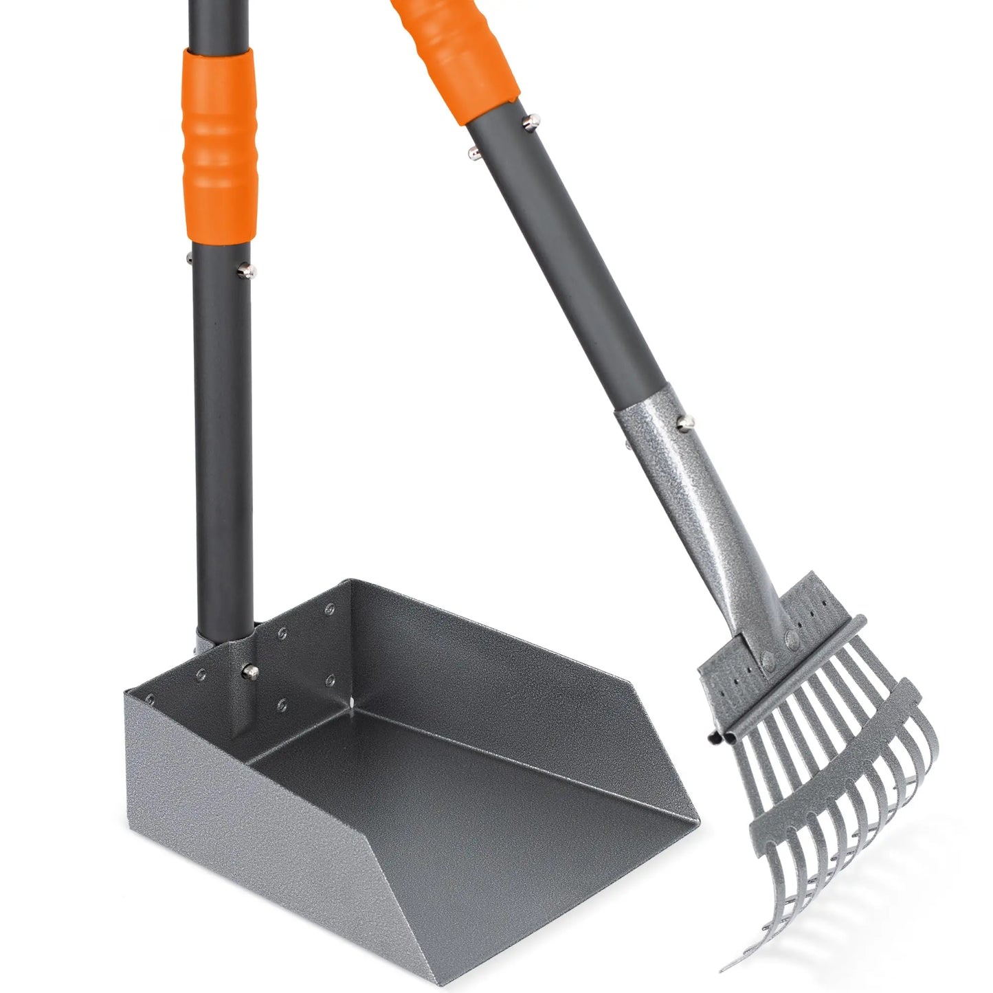 I know this has to be your and my favorite type of exercise!  Wielding the ever popular dog Pooper Scooper.  This little doozy comes with both a pick up tray and a rake.  Talk about the best of the best!