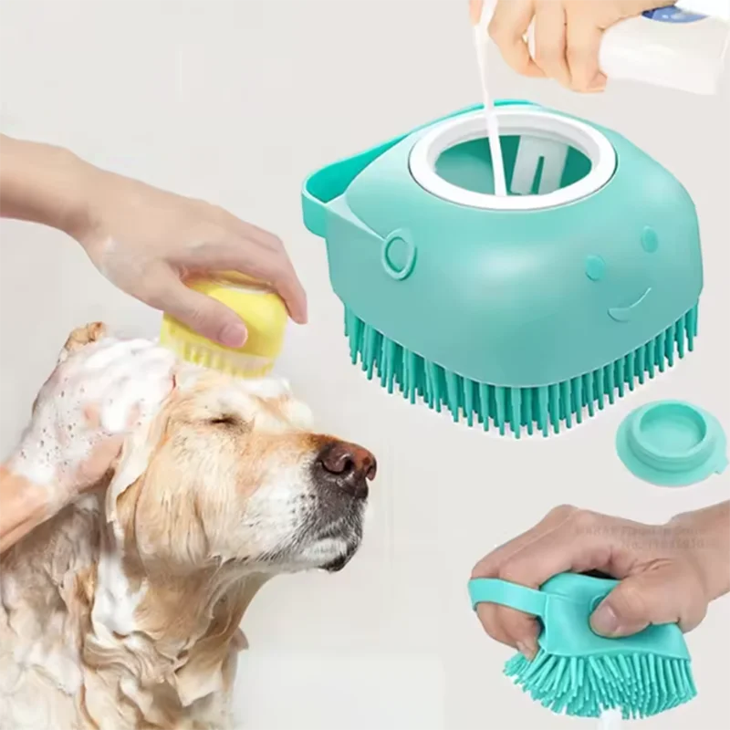 Pet Massaging Bath Brush