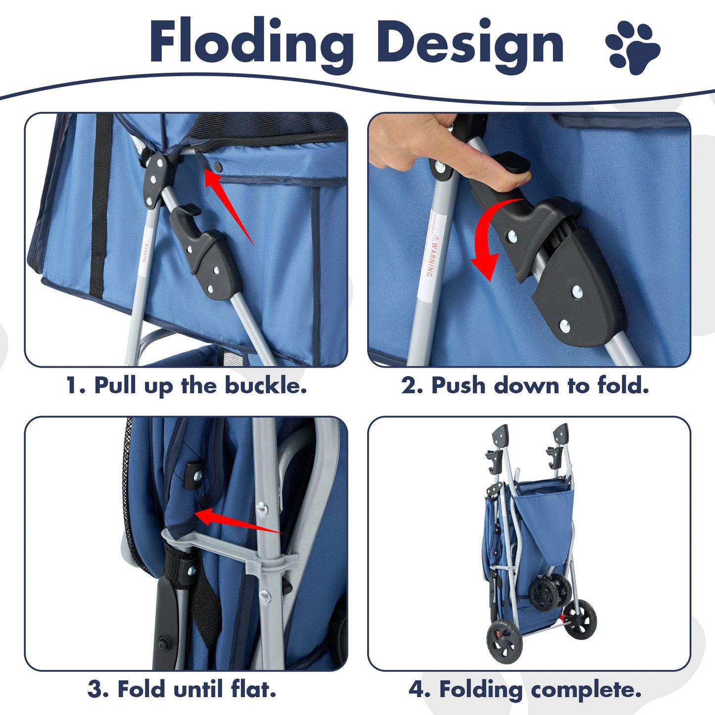 Pet Stroller for Small Dogs and Cats
