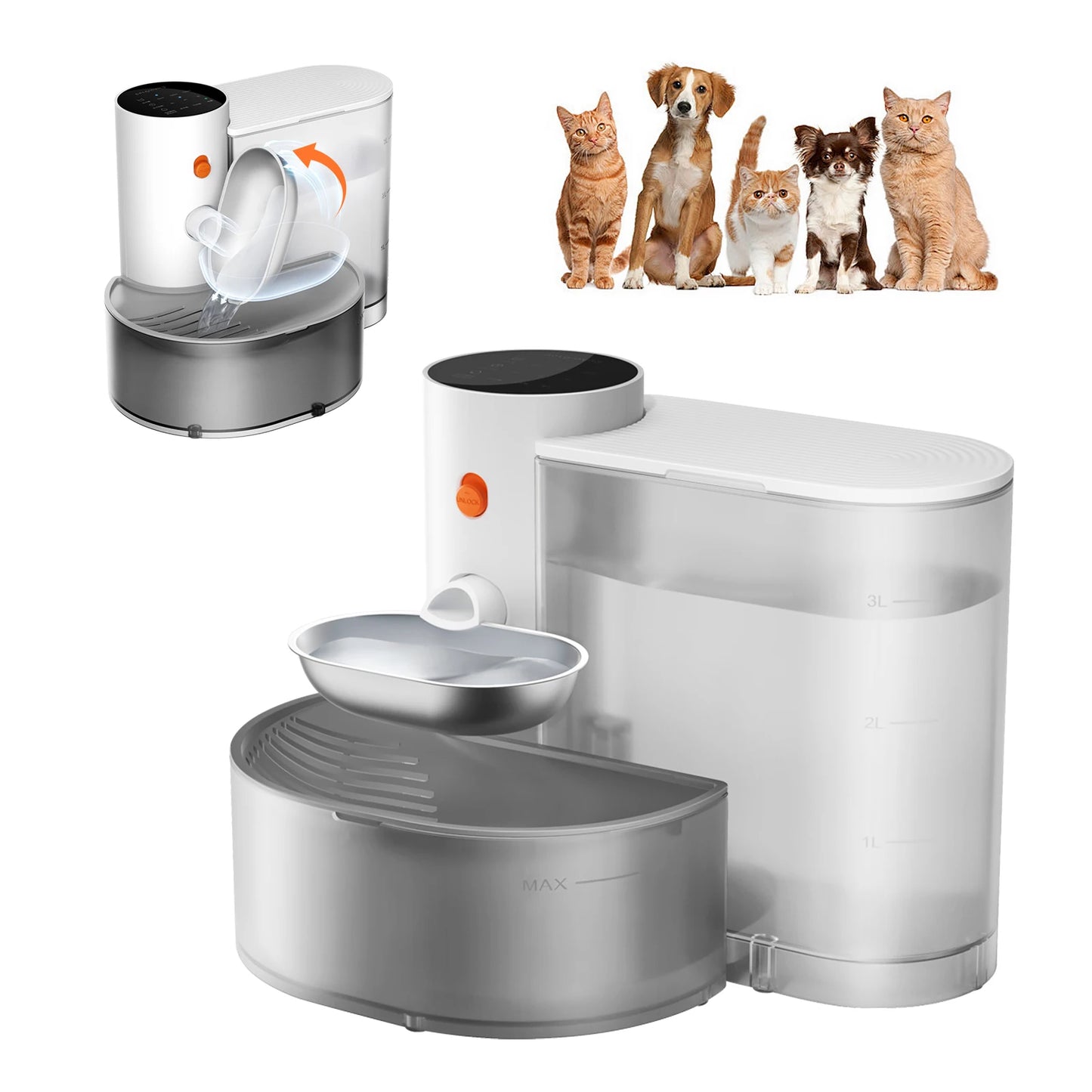 Stainless steel Pet Water Dispenser