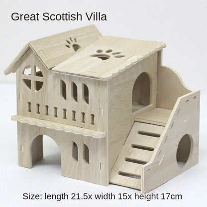 Various Wooden Small Animal Habitats and Accessories