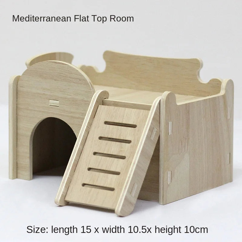Various Wooden Small Animal Habitats and Accessories