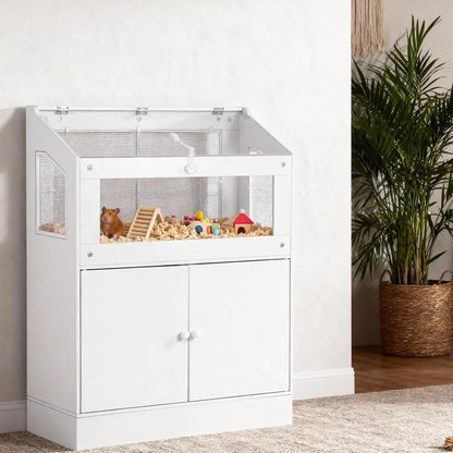 Large Pet Habitat For Hamster, Guinea Pig, Rat, Hedgehog, Gerbil, or Small Rabbit.