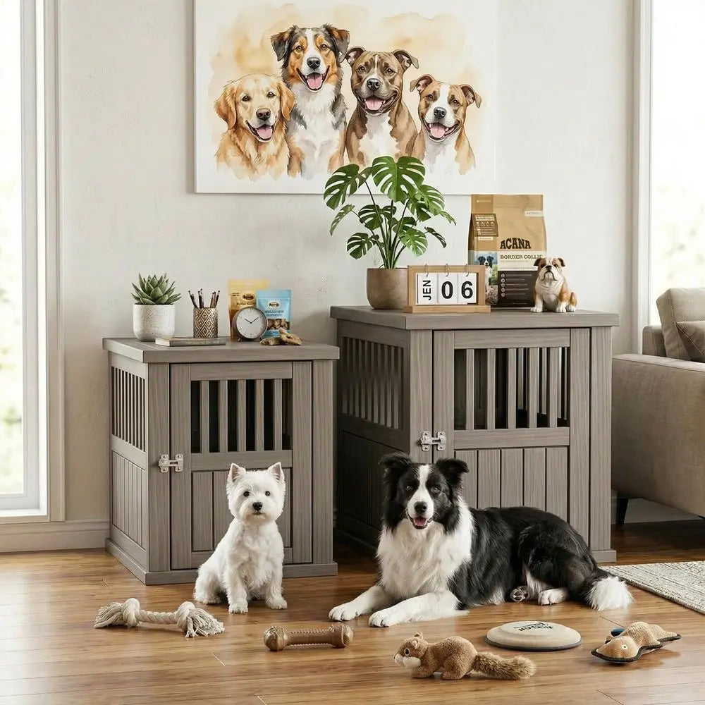 Your Small to medium dog will think they're in their own hidey-hole made just for them!  Set up next to your bed at night it'll be such a delight for them to be kenneled close by you.