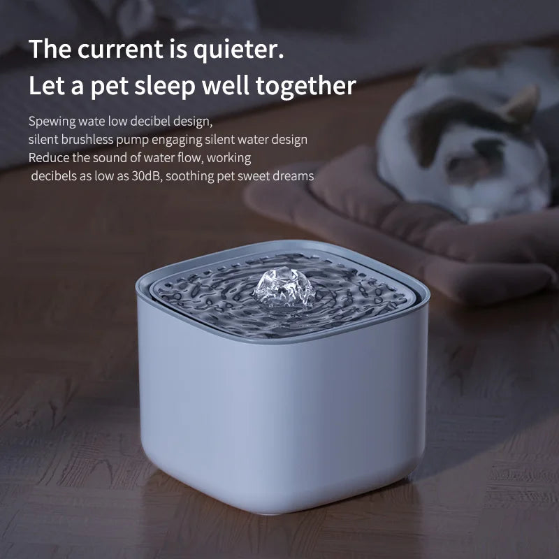 3L Electric Filtering Water Fountain for Pets