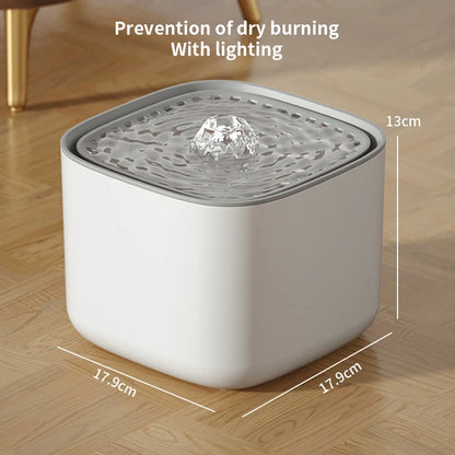 3L Electric Filtering Water Fountain for Pets