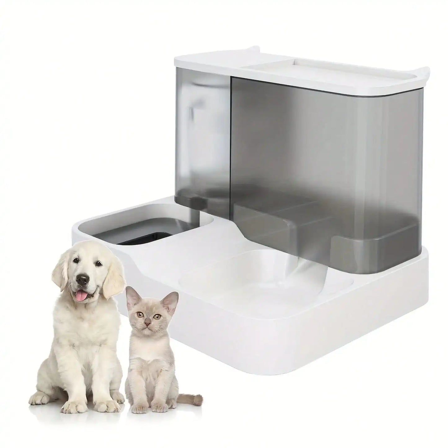 Automatic Pet Food And Water Dispenser Set
