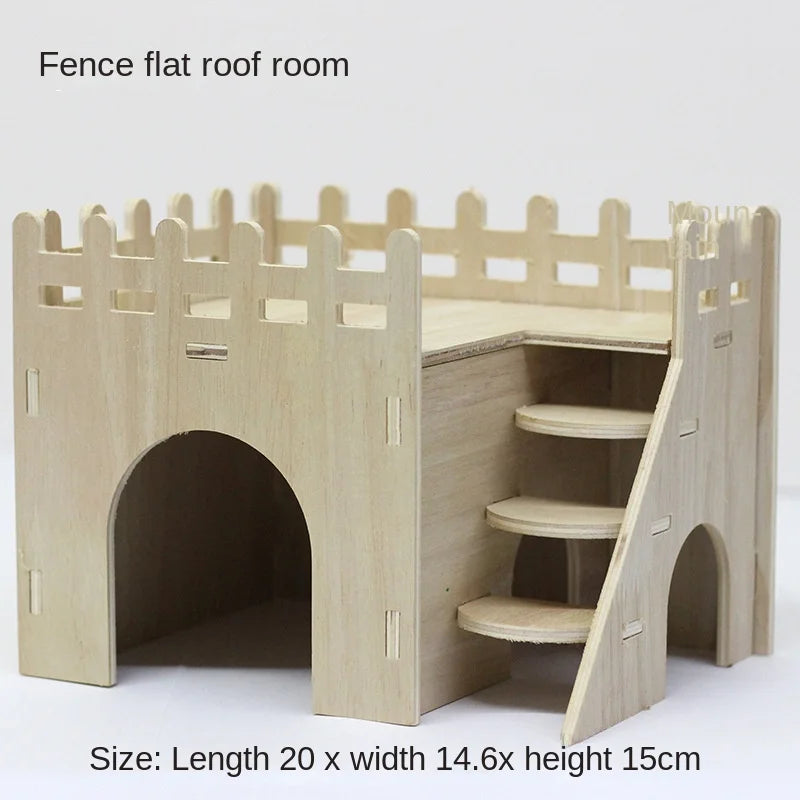 Various Wooden Small Animal Habitats and Accessories
