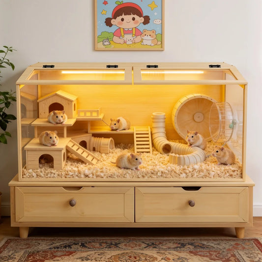Ever wonder how your small animal friends would behave in such an interesting habitat as this one?  Granny thinks it would be interesting indeed to watch those favorite critters in their newfound home.  Why not give yourself