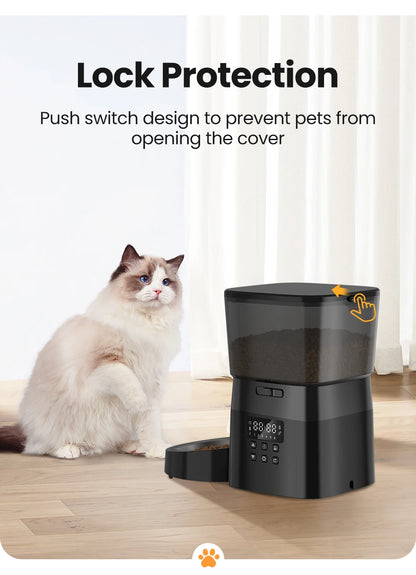 ROJECO Pet Smart Button Version Kibble Dispenser
