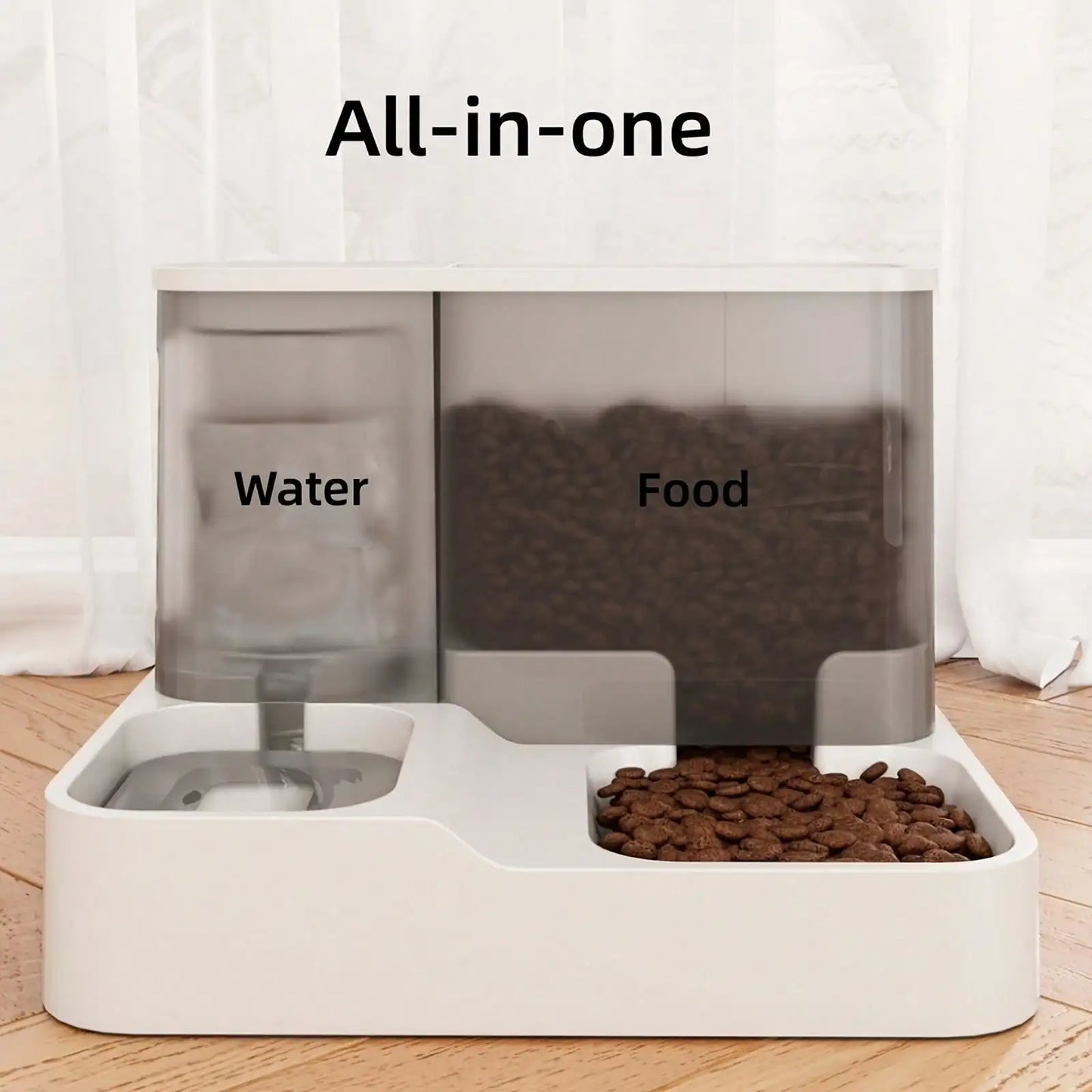 Automatic Pet Food And Water Dispenser Set