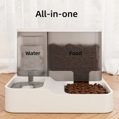 Automatic Pet Food And Water Dispenser Set
