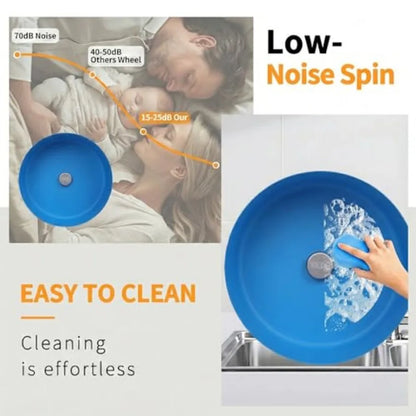 Noiseless Running Wheel for Fancy Rat, Syrian Hamsters, Hedgehogs and Small Pet