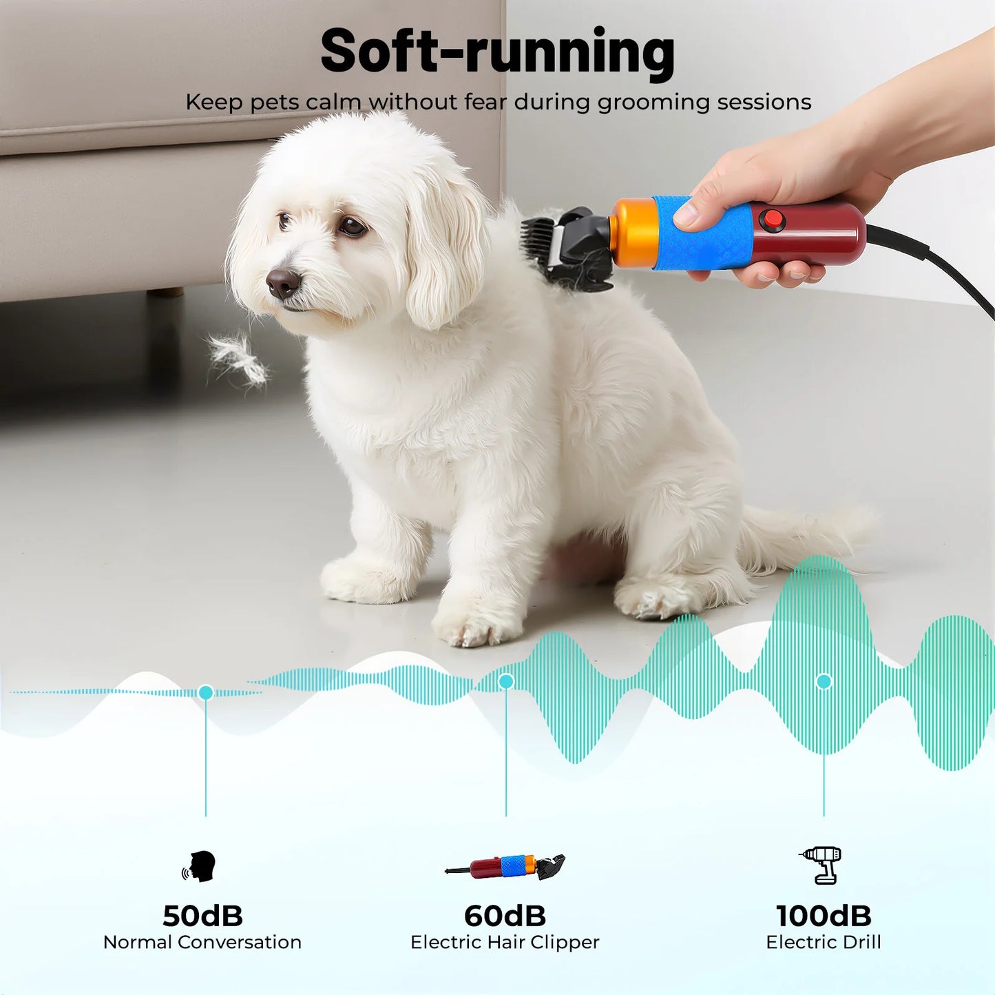 Variable Speed Electric Pet Hair Clipper