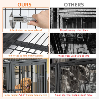 Isn't it good to know there's a safe place for your pet when you have to be away?  This large heavy Duty pen will help give you peace of mind knowing the comfort and safety surrounding your companion.