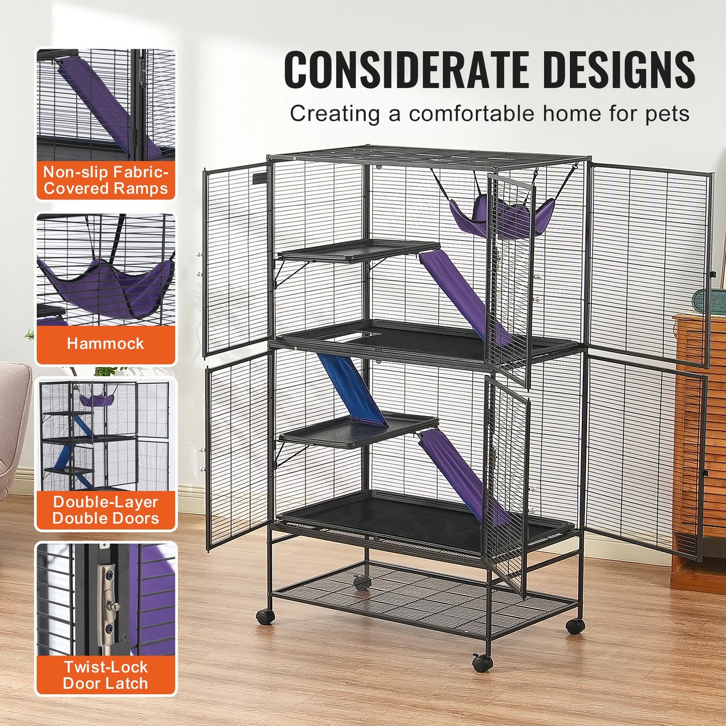 Multi-Level Animal Cage