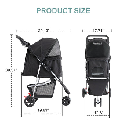 Pet Stroller for Small Dogs and Cats