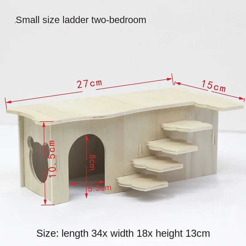 Various Wooden Small Animal Habitats and Accessories