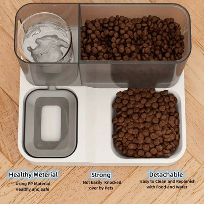 Automatic Pet Food And Water Dispenser Set