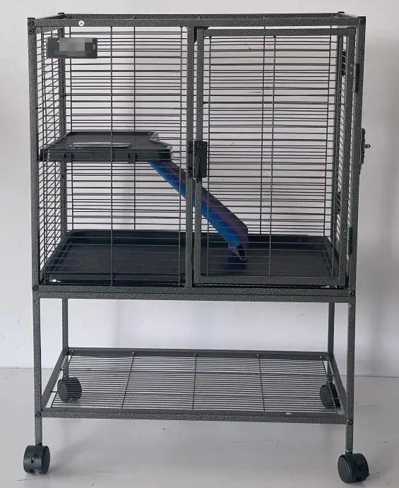 64-Inch Rolling Metal  Cage  4/3/1 Tier Small Animal Cage