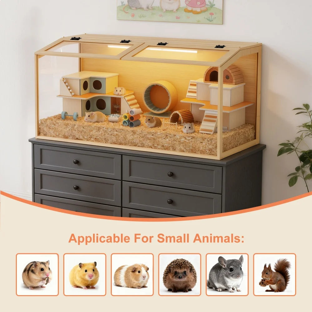 Ever wonder how your small animal friends would behave in such an interesting habitat as this one?  Granny thinks it would be interesting indeed to watch those favorite critters in their newfound home.  Why not give yourself