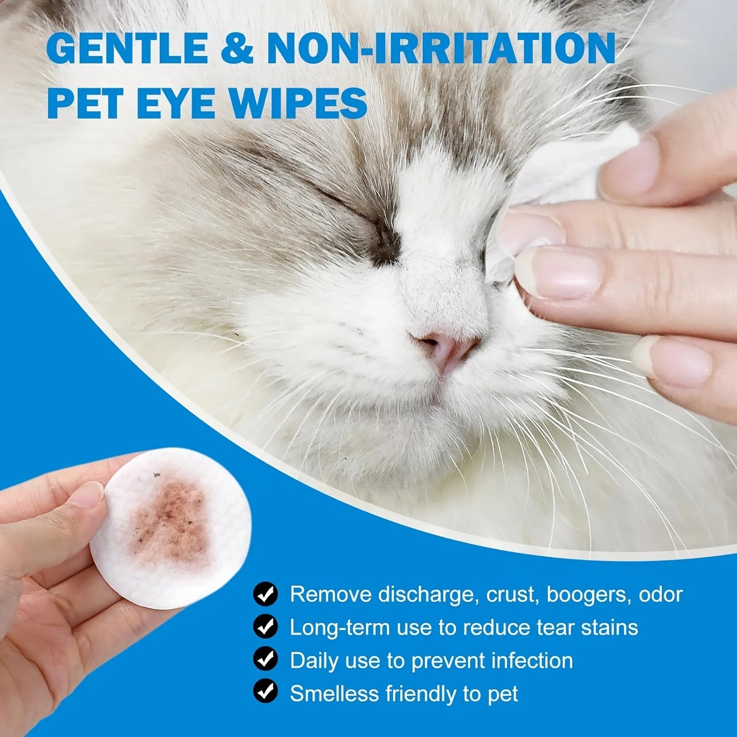 Eyes Wipes For Dogs & Cats