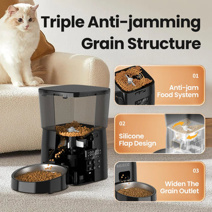 ROJECO Pet Smart Button Version Kibble Dispenser