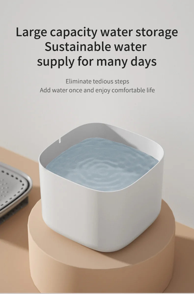3L Electric Filtering Water Fountain for Pets