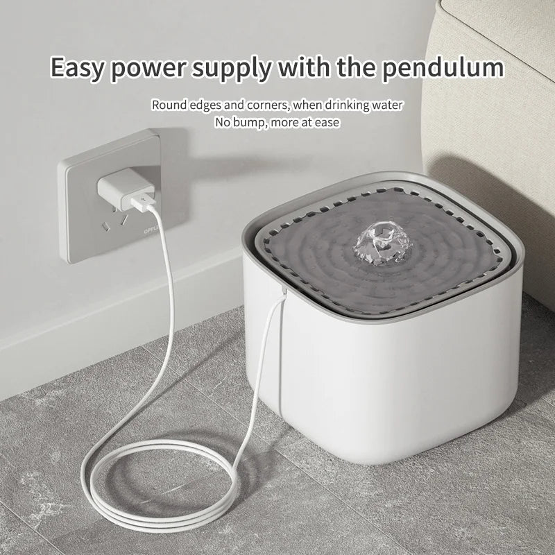 3L Electric Filtering Water Fountain for Pets