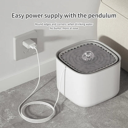 3L Electric Filtering Water Fountain for Pets