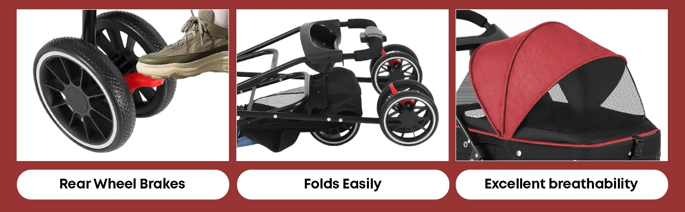 Combination Carrier/Stroller For Small to Medium Pets