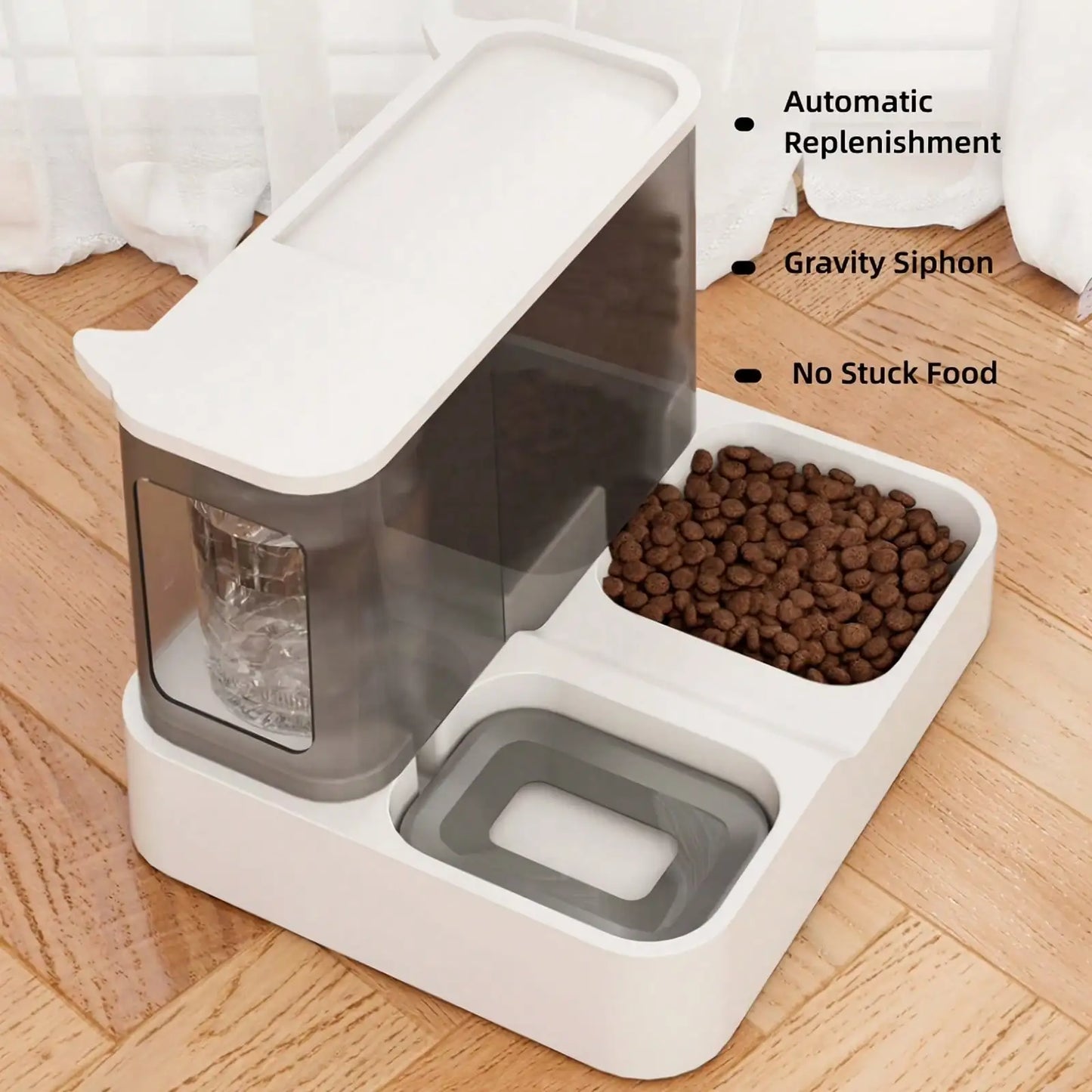 Automatic Pet Food And Water Dispenser Set