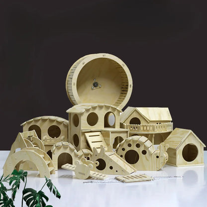 Various Wooden Small Animal Habitats and Accessories