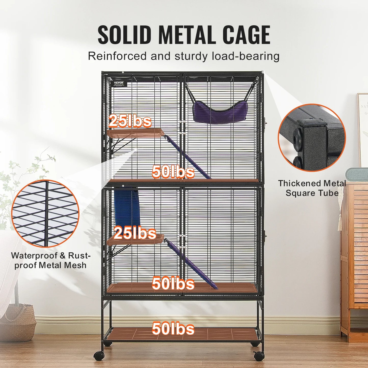 Multi-Level Animal Cage