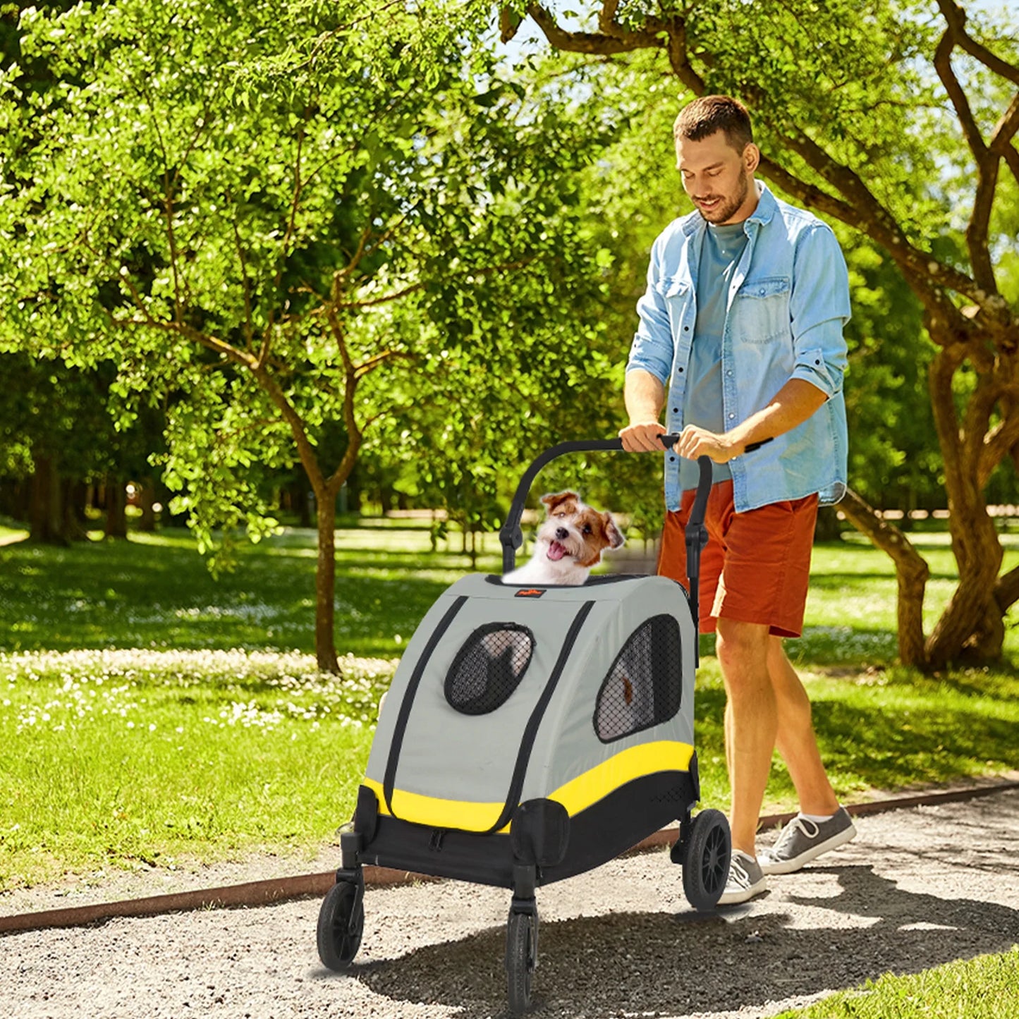 Small Dog & Cat Travel Stroller
